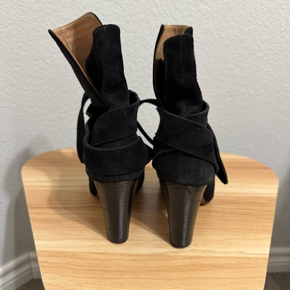 Ulla Johnson Black Aggie Embroidered Pattern Booties Boots Size 38/8 - Picture 6 of 10